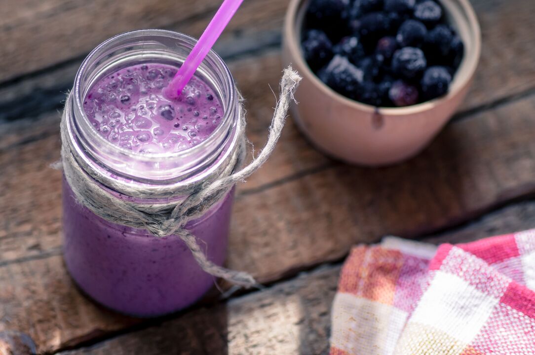 blueberry and mint smoothie for weight loss