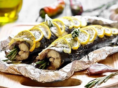 Baked mackerel